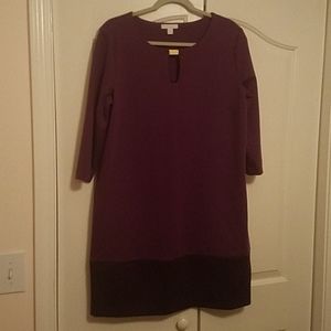 New York and company purple long sleeve dress